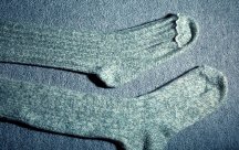 Socks with rough seams